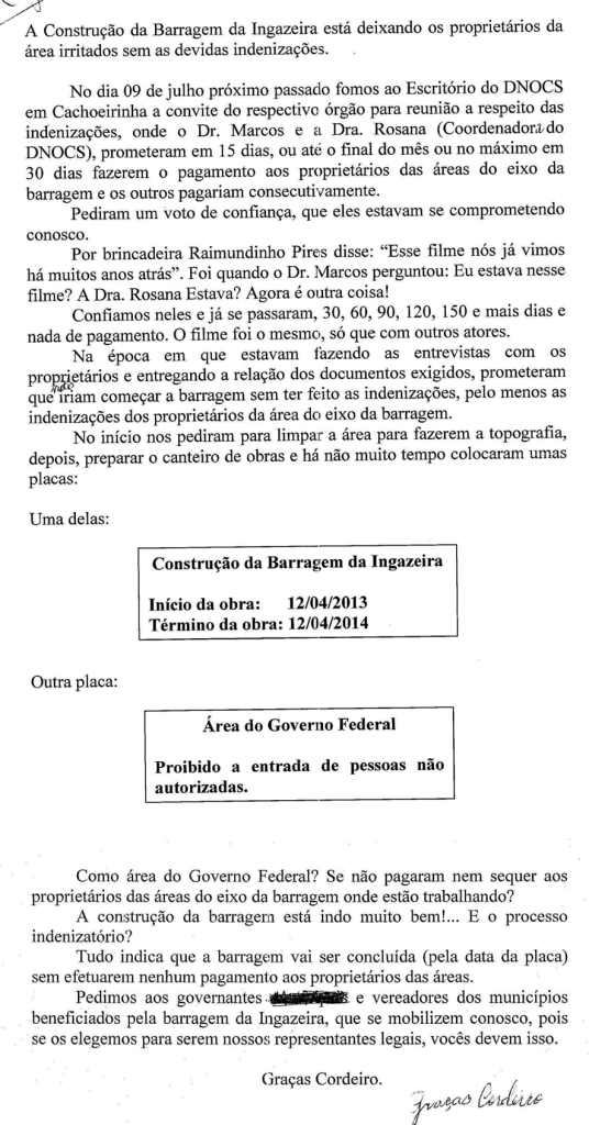 Carta Graças